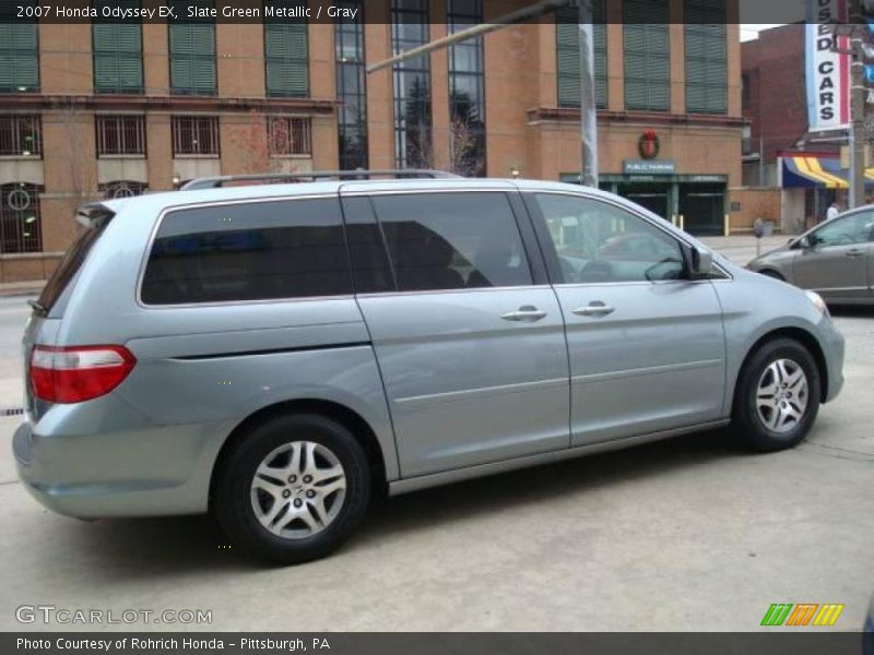 Slate Green Metallic / Gray 2007 Honda Odyssey EX
