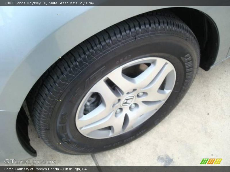 Slate Green Metallic / Gray 2007 Honda Odyssey EX