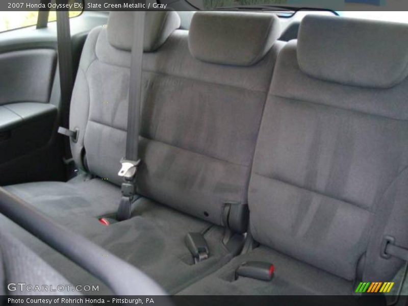 Slate Green Metallic / Gray 2007 Honda Odyssey EX
