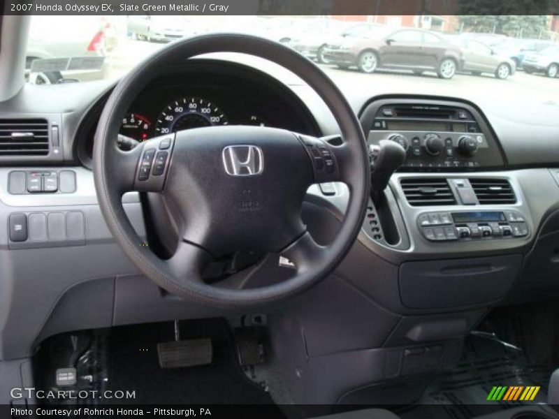 Slate Green Metallic / Gray 2007 Honda Odyssey EX