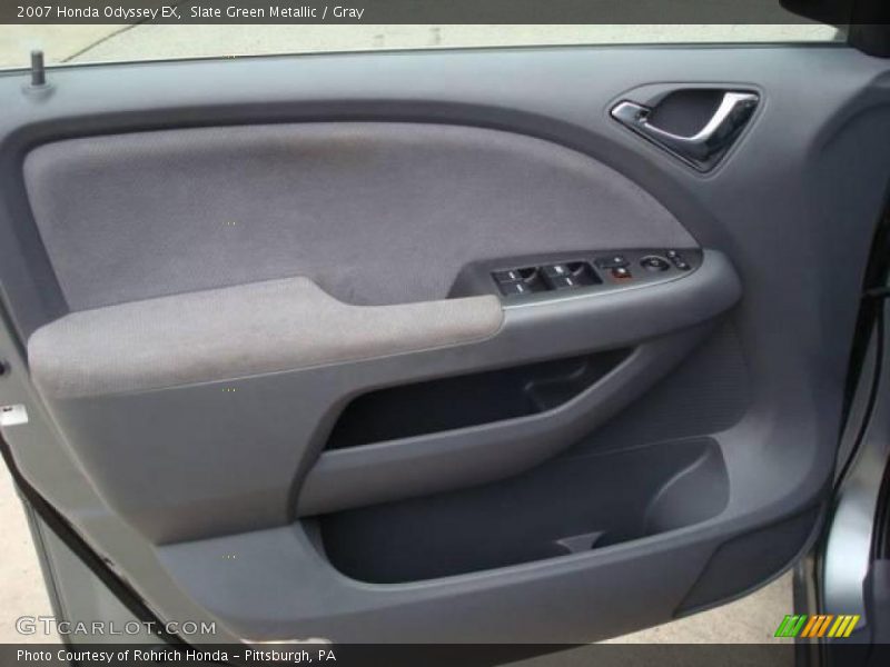 Slate Green Metallic / Gray 2007 Honda Odyssey EX