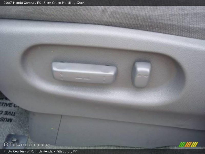 Slate Green Metallic / Gray 2007 Honda Odyssey EX