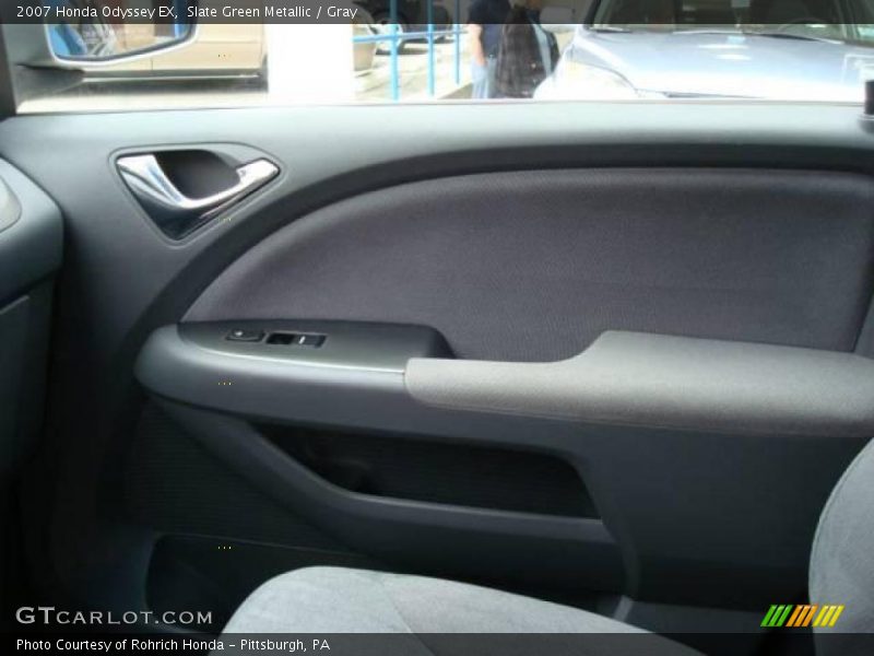 Slate Green Metallic / Gray 2007 Honda Odyssey EX