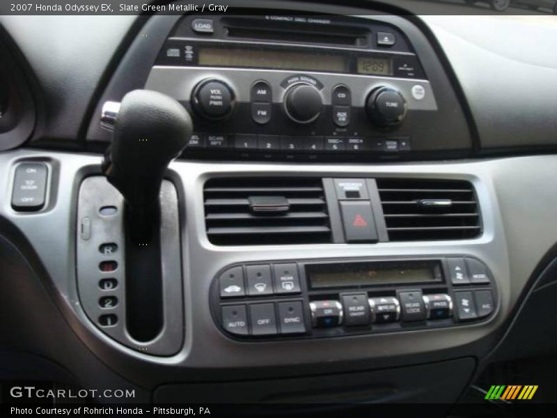 Slate Green Metallic / Gray 2007 Honda Odyssey EX