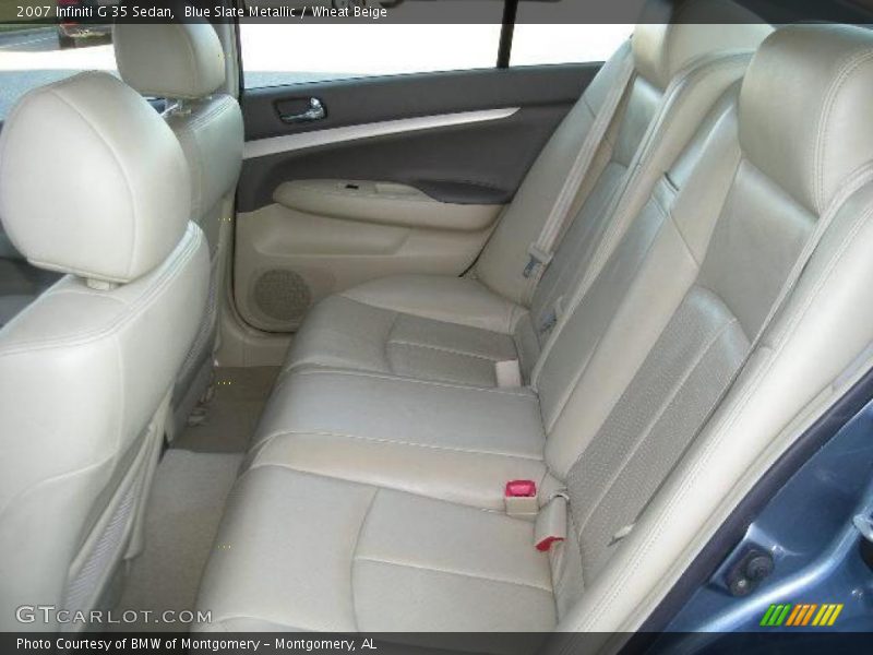 Blue Slate Metallic / Wheat Beige 2007 Infiniti G 35 Sedan