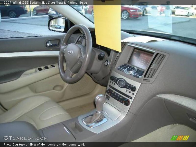 Blue Slate Metallic / Wheat Beige 2007 Infiniti G 35 Sedan
