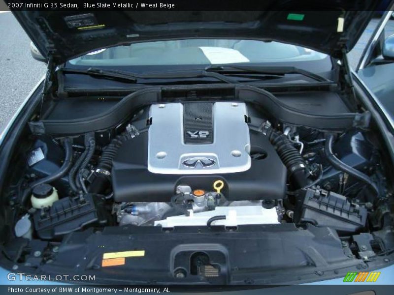 Blue Slate Metallic / Wheat Beige 2007 Infiniti G 35 Sedan