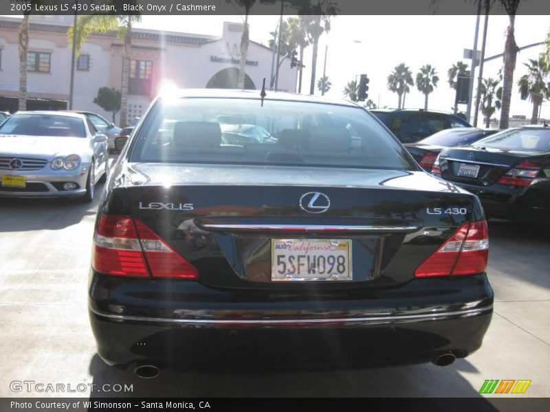Black Onyx / Cashmere 2005 Lexus LS 430 Sedan