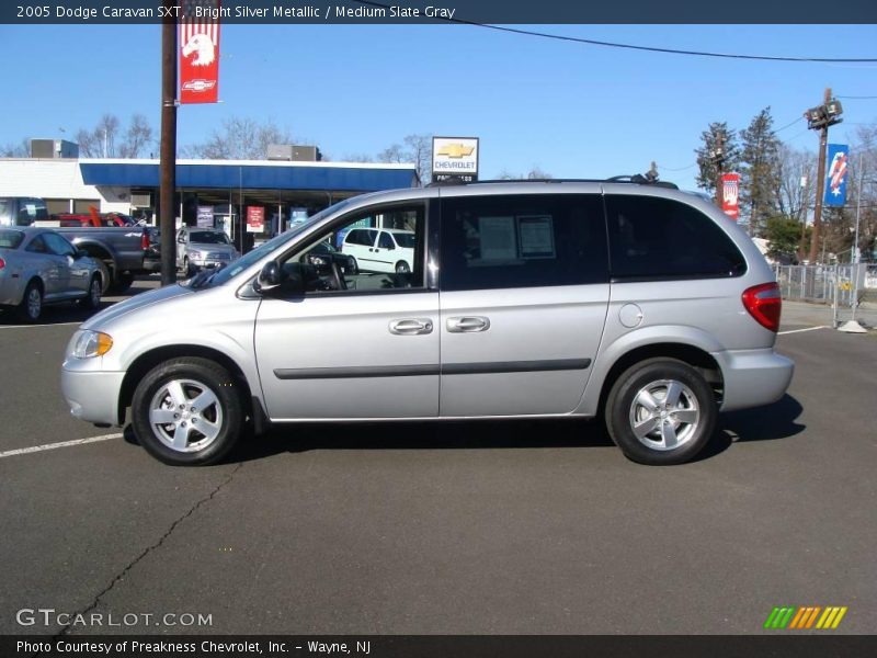 Bright Silver Metallic / Medium Slate Gray 2005 Dodge Caravan SXT