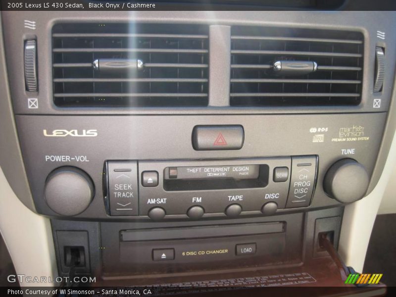 Black Onyx / Cashmere 2005 Lexus LS 430 Sedan