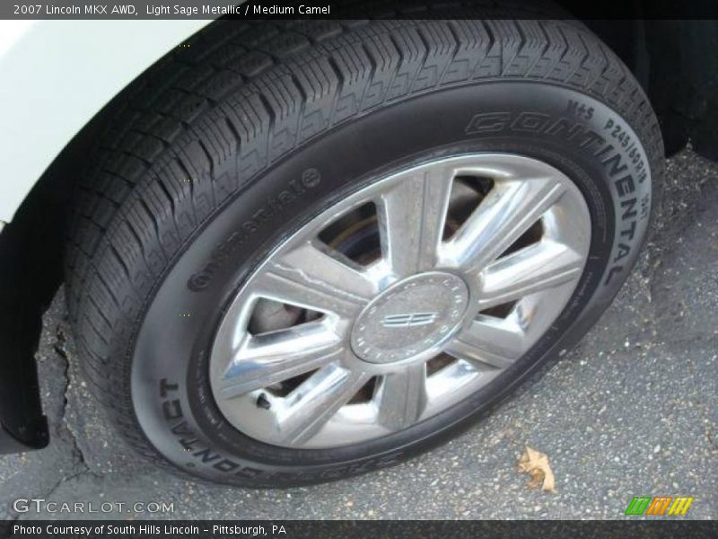 Light Sage Metallic / Medium Camel 2007 Lincoln MKX AWD
