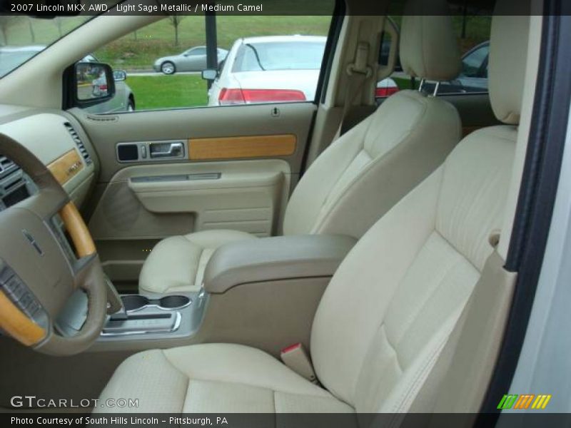 Light Sage Metallic / Medium Camel 2007 Lincoln MKX AWD