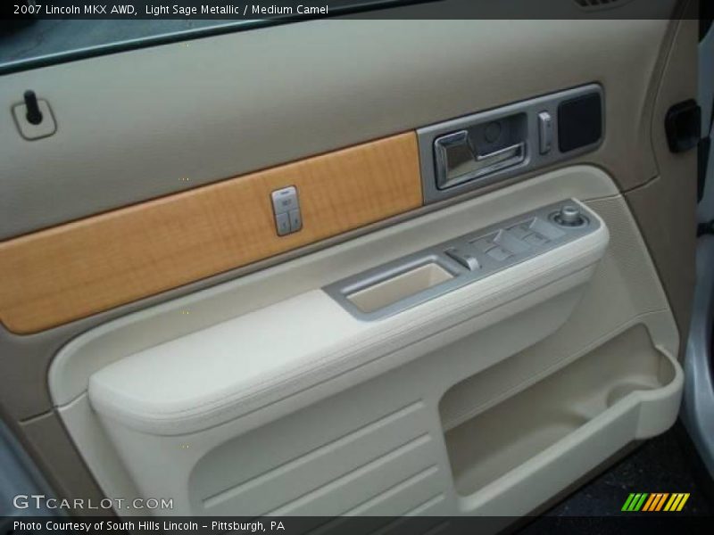 Light Sage Metallic / Medium Camel 2007 Lincoln MKX AWD