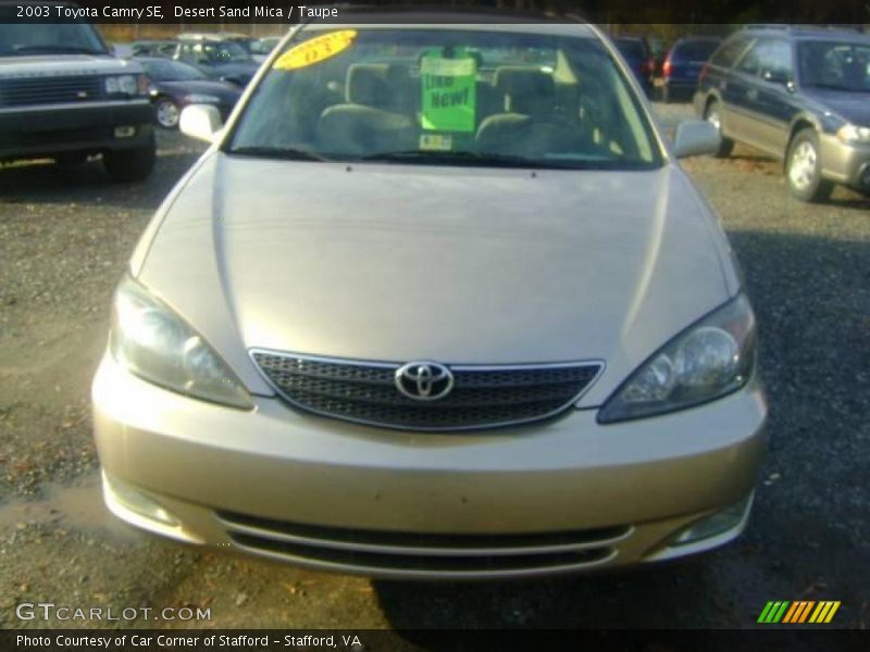 Desert Sand Mica / Taupe 2003 Toyota Camry SE
