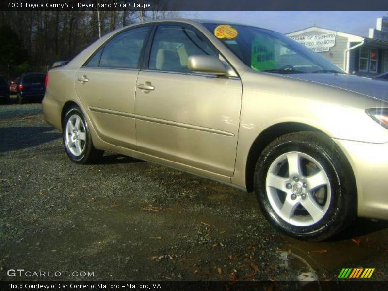 Desert Sand Mica / Taupe 2003 Toyota Camry SE
