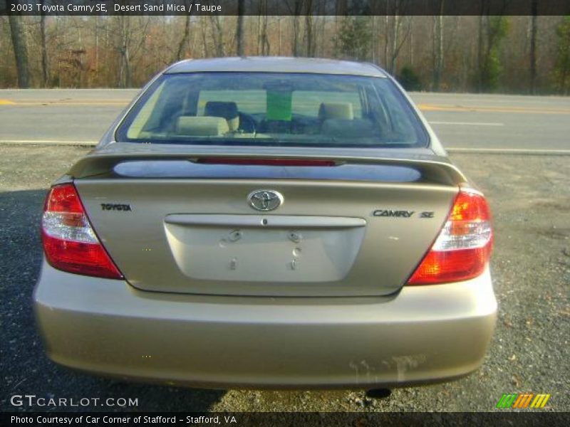 Desert Sand Mica / Taupe 2003 Toyota Camry SE