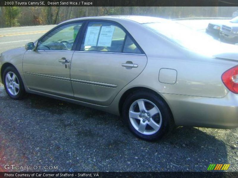 Desert Sand Mica / Taupe 2003 Toyota Camry SE