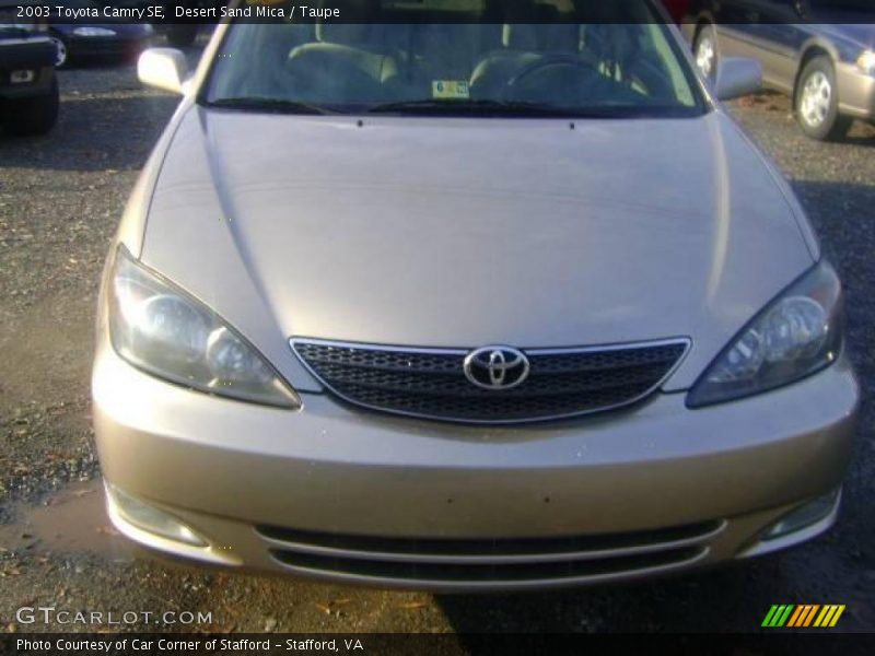 Desert Sand Mica / Taupe 2003 Toyota Camry SE