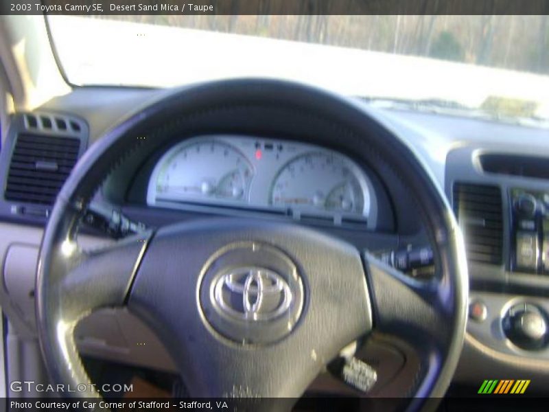 Desert Sand Mica / Taupe 2003 Toyota Camry SE