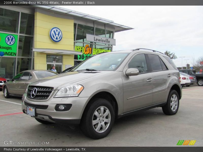 Pewter Metallic / Black 2006 Mercedes-Benz ML 350 4Matic
