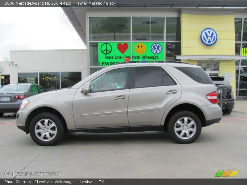 Pewter Metallic / Black 2006 Mercedes-Benz ML 350 4Matic