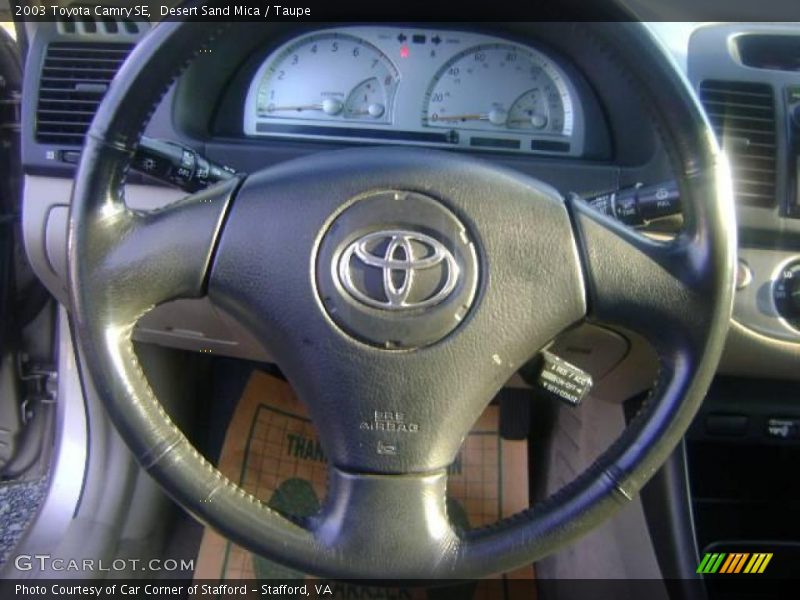 Desert Sand Mica / Taupe 2003 Toyota Camry SE
