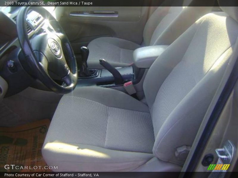 Desert Sand Mica / Taupe 2003 Toyota Camry SE