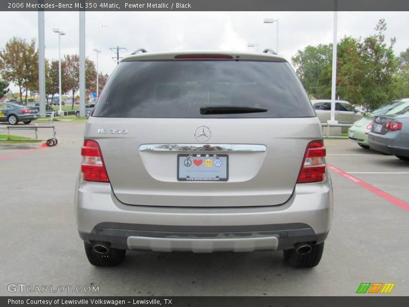 Pewter Metallic / Black 2006 Mercedes-Benz ML 350 4Matic