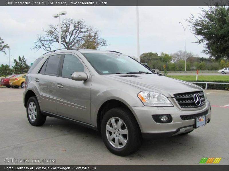 Pewter Metallic / Black 2006 Mercedes-Benz ML 350 4Matic