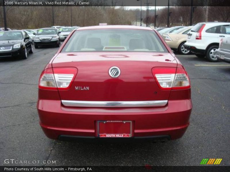 Vivid Red Metallic / Camel 2006 Mercury Milan I4