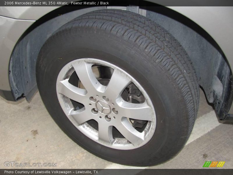 Pewter Metallic / Black 2006 Mercedes-Benz ML 350 4Matic
