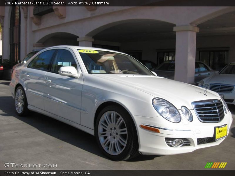 Arctic White / Cashmere 2007 Mercedes-Benz E 350 Sedan