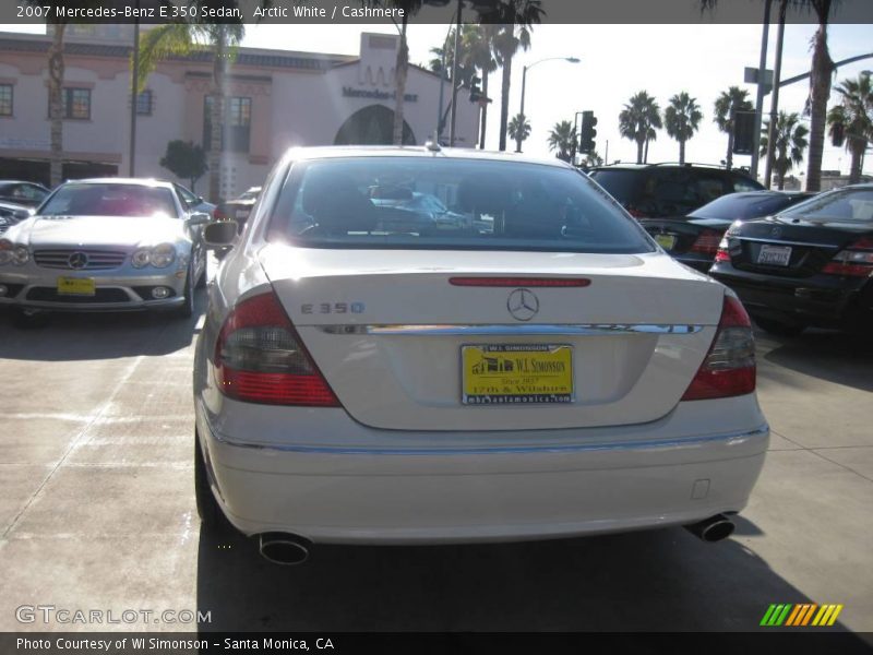 Arctic White / Cashmere 2007 Mercedes-Benz E 350 Sedan