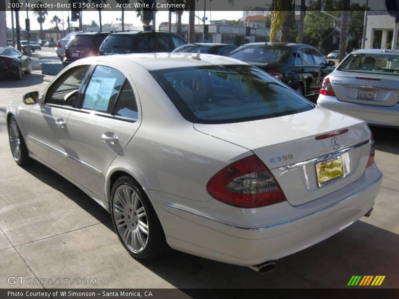 Arctic White / Cashmere 2007 Mercedes-Benz E 350 Sedan