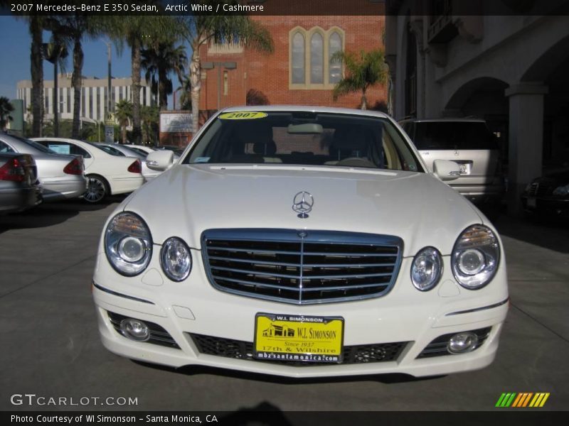 Arctic White / Cashmere 2007 Mercedes-Benz E 350 Sedan