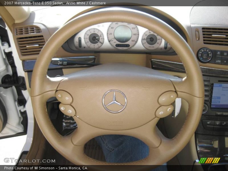 Arctic White / Cashmere 2007 Mercedes-Benz E 350 Sedan