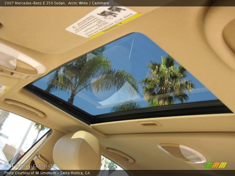 Arctic White / Cashmere 2007 Mercedes-Benz E 350 Sedan