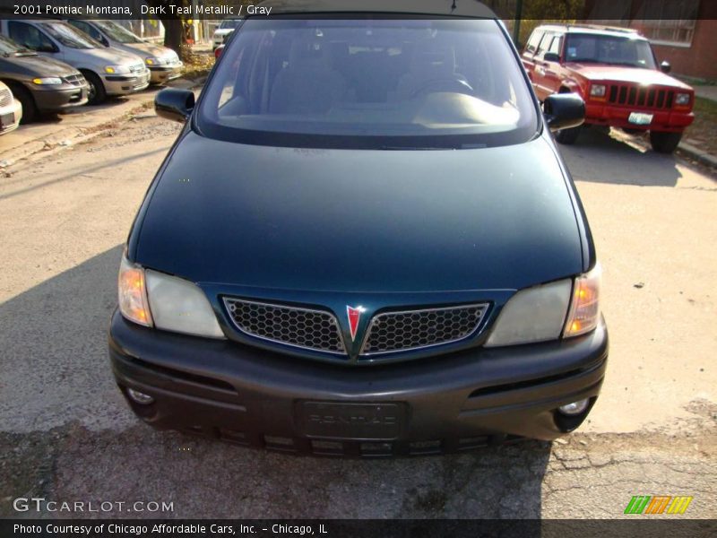 Dark Teal Metallic / Gray 2001 Pontiac Montana