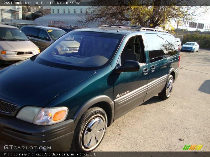 Dark Teal Metallic / Gray 2001 Pontiac Montana