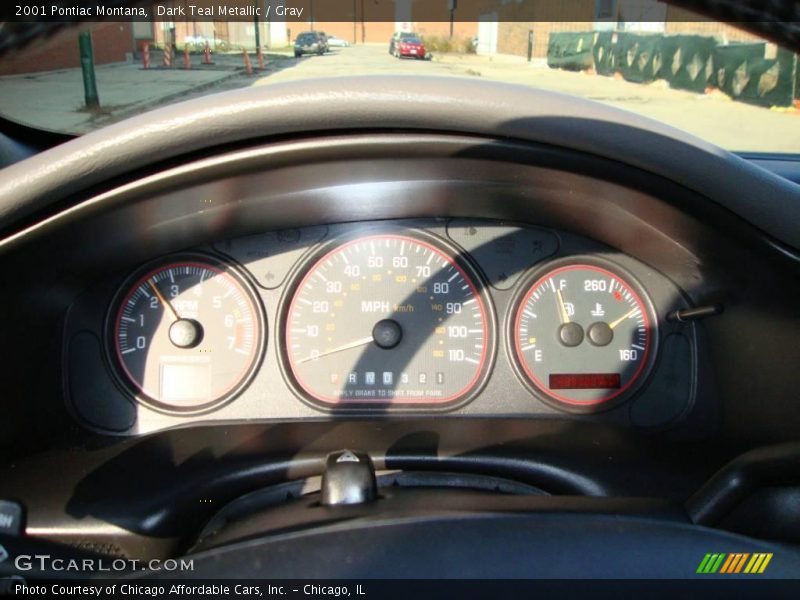 Dark Teal Metallic / Gray 2001 Pontiac Montana