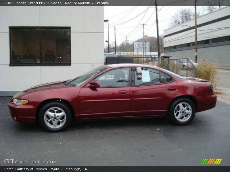 Redfire Metallic / Graphite 2003 Pontiac Grand Prix SE Sedan