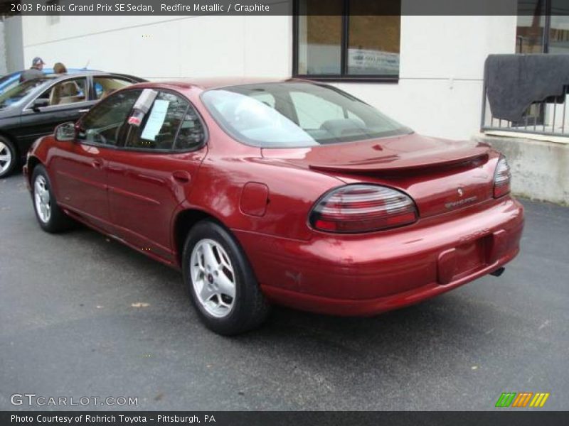 Redfire Metallic / Graphite 2003 Pontiac Grand Prix SE Sedan