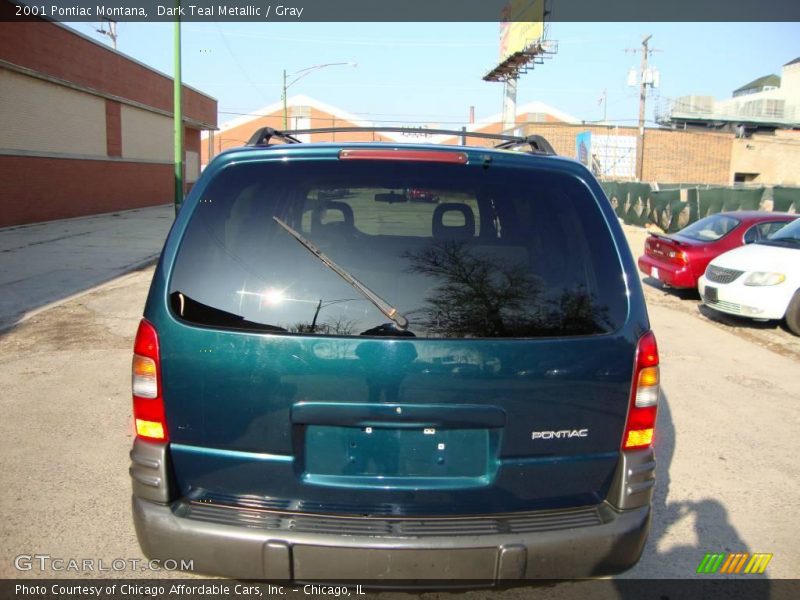 Dark Teal Metallic / Gray 2001 Pontiac Montana