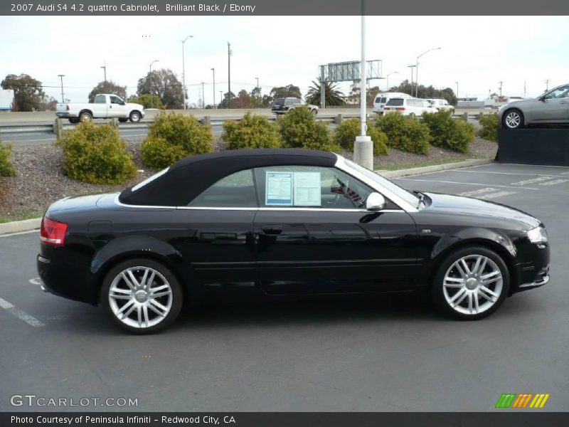 Brilliant Black / Ebony 2007 Audi S4 4.2 quattro Cabriolet