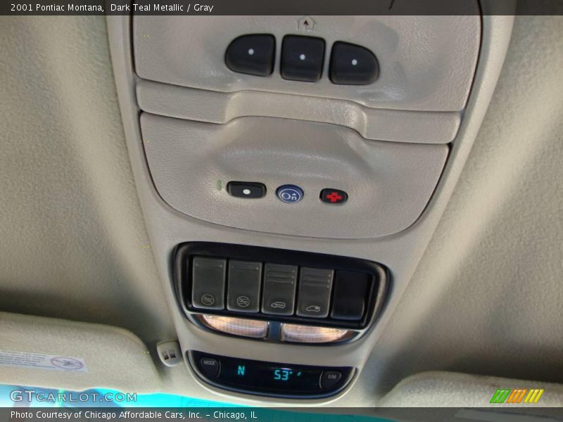 Dark Teal Metallic / Gray 2001 Pontiac Montana