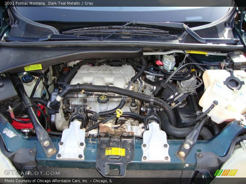 Dark Teal Metallic / Gray 2001 Pontiac Montana