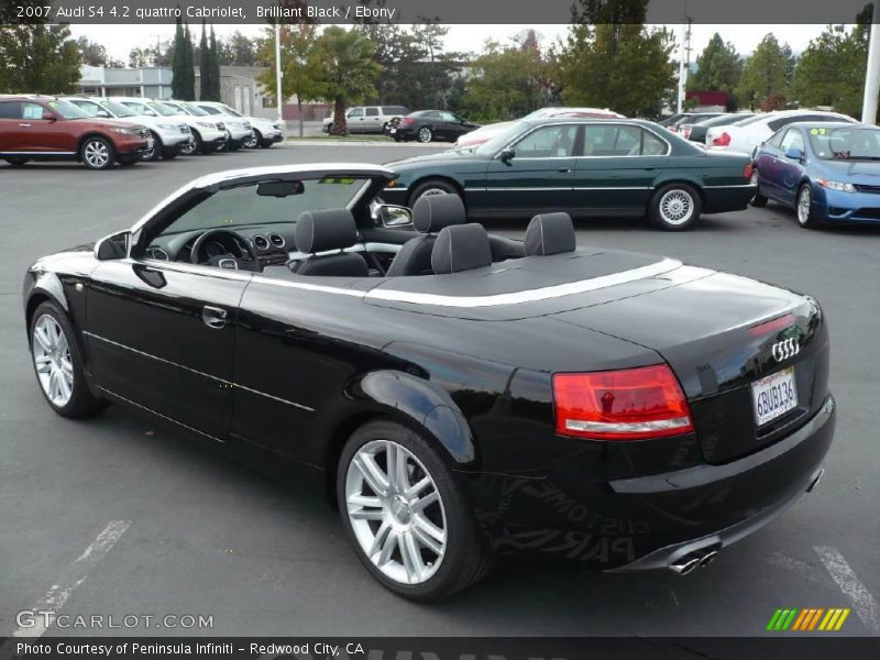 Brilliant Black / Ebony 2007 Audi S4 4.2 quattro Cabriolet