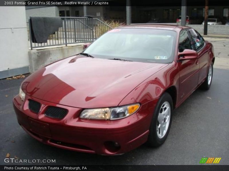 Redfire Metallic / Graphite 2003 Pontiac Grand Prix SE Sedan