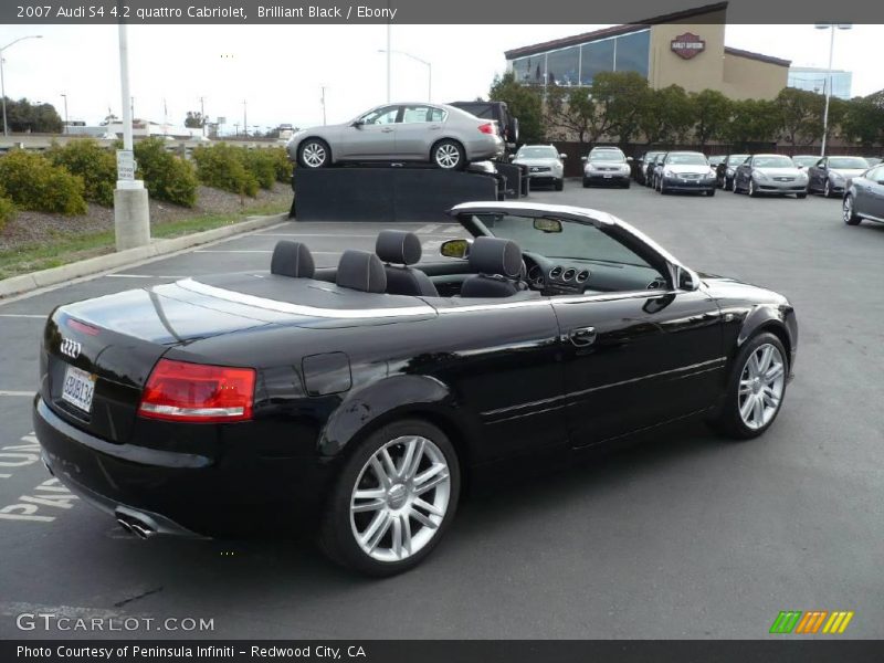Brilliant Black / Ebony 2007 Audi S4 4.2 quattro Cabriolet