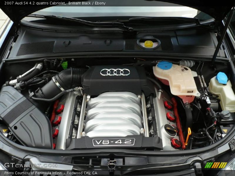 Brilliant Black / Ebony 2007 Audi S4 4.2 quattro Cabriolet
